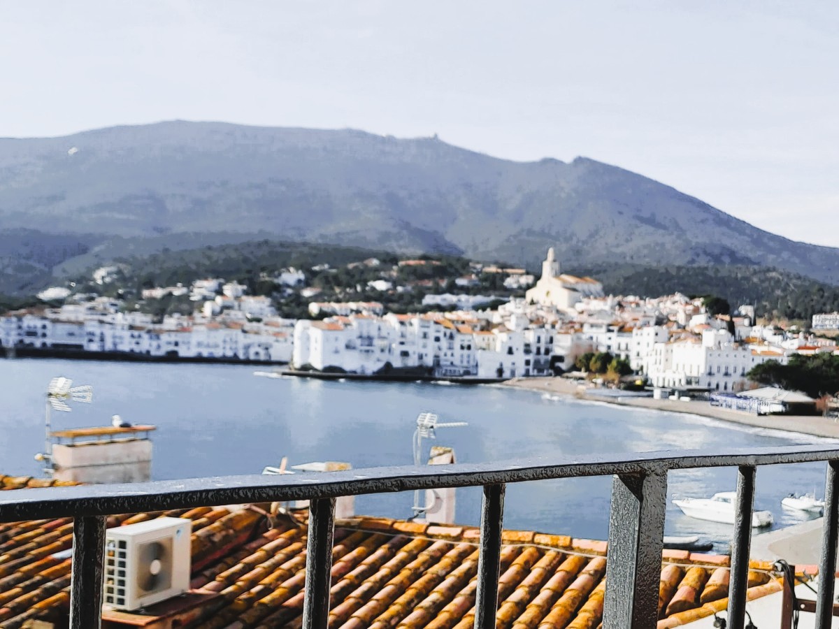 Private balcony with outdoor seating and sea views
